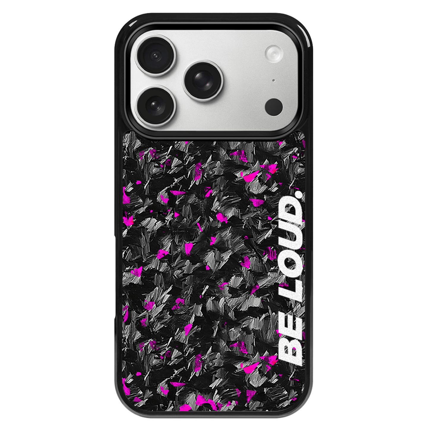 iPhone | Purple Flake Real Forged Carbon Fiber Case | BE LOUD. x SCF