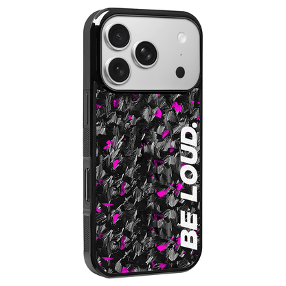 iPhone | Purple Flake Real Forged Carbon Fiber Case | BE LOUD. x SCF